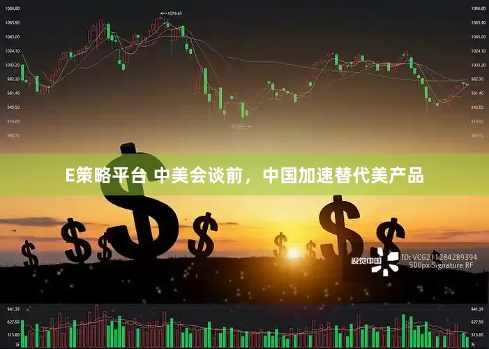 E策略平台 中美会谈前，中国加速替代美产品