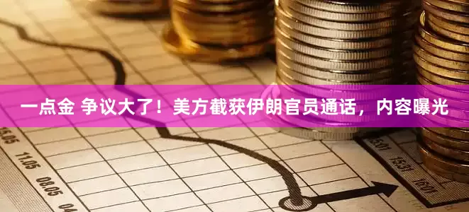 一点金 争议大了！美方截获伊朗官员通话，内容曝光