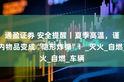 通盈证券 安全提醒丨夏季高温，谨防车内物品变成“隐形炸弹”！_灭火_自燃_车辆