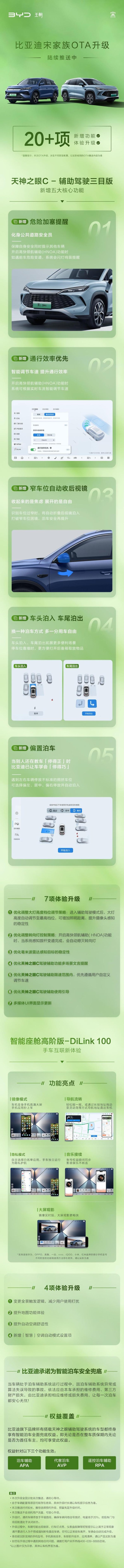大资本优配 比亚迪宋家族OTA升级陆续推送：新增危险加塞提醒、偏置泊车等